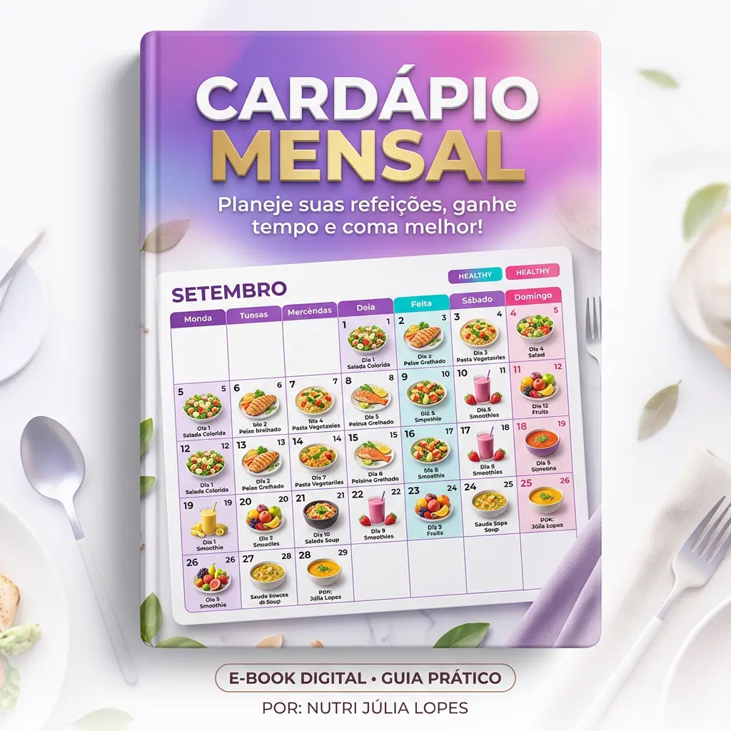 Capa do E-book Cardápio Mensal