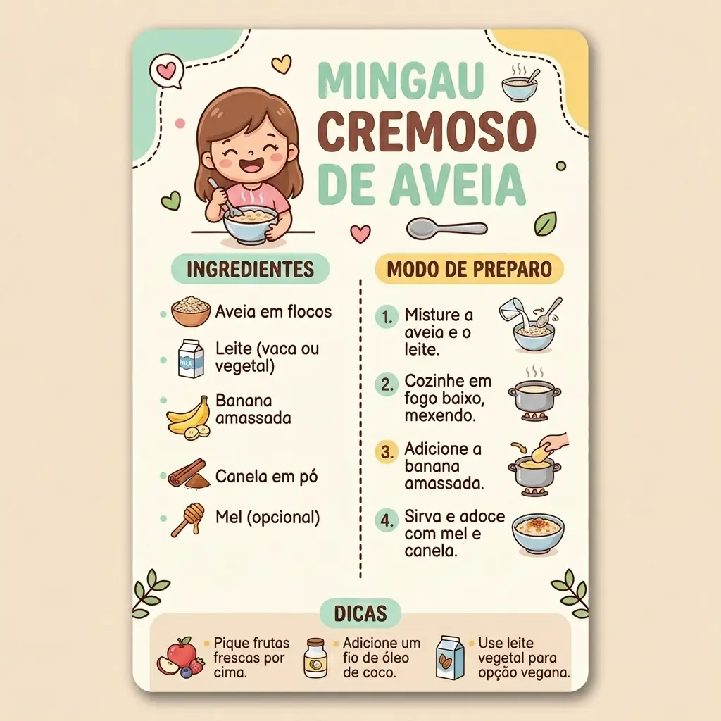 Mingau Cremoso de Aveia
